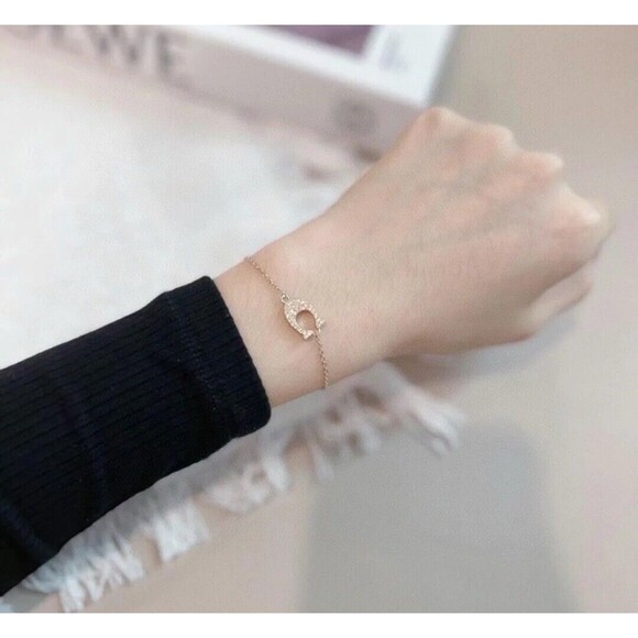 Coach 91427 Pave Signature Slider Bracelet, Gold NWT, Org $78, Limited Edition - Picture 9 of 10